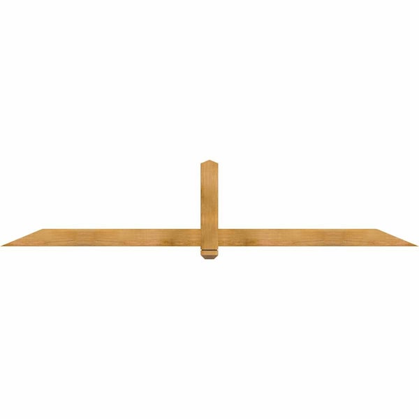 Ekena Millwork Eugene Rough Sawn Timber Gable Bracket, Western Red Cedar, 96"W x 20"H x 2"D x 4"F, 5/12 Pitch GBW096X20X0204EUG00RWR - main